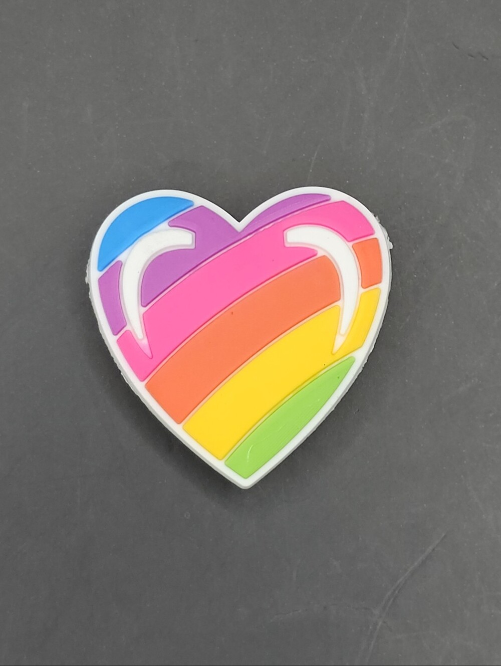 (5/$15) Lisa Frank Heart Croc Charm Jibbitz